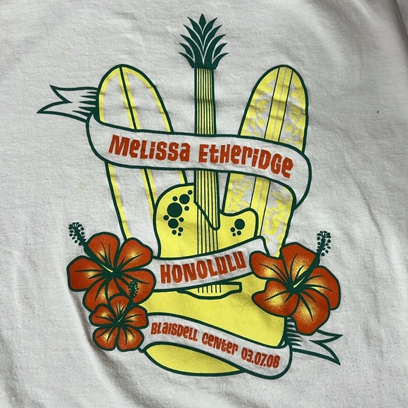 Melissa Etheridge 2008 Honolulu Hawaii Concert Tour T Shirt 2XL Anvil Organic - Picture 7 of 8